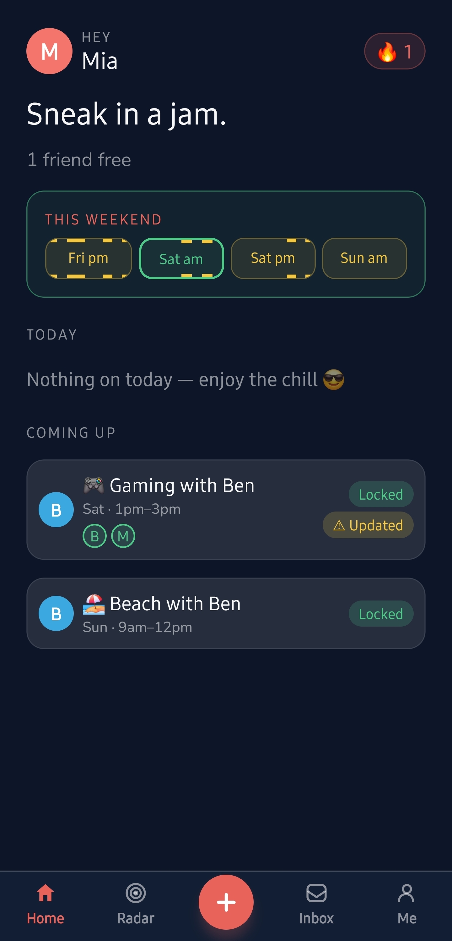 FamJam kid home screen